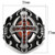 Men's Stainless Steel Cubic Zirconia Rings Cross Design