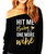 ONE MORE WlNE Slouchy Sweatshirt w/Gold Print