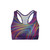 Colorful Waves Sports Bra