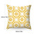 Yellow Geometric Printed Throw Pillow Case