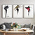 Modern Abstract Black/White Girl Wall Art