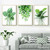 Green Flower Plant Poster Wall Art Leaf Canvas