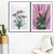 Pink Flowers Canvas Painting Wall Art