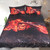 Flame Motorcycle Bedding Set Queen Duvet Cover Red
