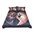 Peace Black Bedding Set Two Tigers