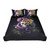 Flowery Skull by Sunima Bedding Set Purple Flower