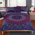 Mandala Floral Bedding Set Concealed Bedspread