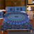Mandala Floral Bedding Set Concealed Bedspread