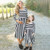 Mother Daughter Matching Girls Striped Long