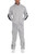 Snap Button Track Set Pants - Grey