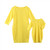 Fashion Bright Family Matching Dresses in Yellow