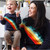 Mother & Daughter Family Matching Cotton Rainbow Design