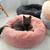 Soft Pet Cat Bed Round Plush Dog Cat House Warm