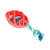 Rubber Football Chew Toy w/Tug Rope