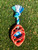 Rubber Football Chew Toy w/Tug Rope