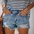 Women's Fringe Denim Jeans Shorts