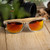 Clear Color Wood Bamboo Sunglasses