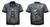 Denim effect Men's T-shirt funny skull short sleeve