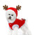 Christmas Dog Clothes Fleece Dog Coat Santa Dog