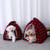 Pet Dog Beds Cat Tent Houses with Bowknot Plaid