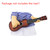 Funny Dog Costumes Guitar Player Pet Clothes Puppy