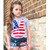 Girl's Short Sleeve Tops in U.S.A Design