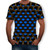 Geometric Circle 3D Printed Top Tees Fashion O--Neck Short Sleeve