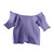 Women's Off Shoulder Knitting Crop Tops