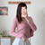 Women's T shirts Knitted Crop Tees Button Up
