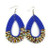 Traditional Maasai Beaded Blue African handcrafted Earrings