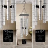 Angel Wings Wind Chime sail engraved with angel wings design — personalized with name and dates