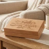 Memories of Father alder wood keepsake box, felt lined, engraved lid, for the loss of a father