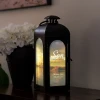My Son memorial lantern shown illuminated with included 6-inch LED candle