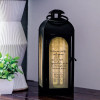Darkest Days memorial lantern is personalized with loved one's name and dates