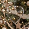 Personalized In My Heart glass heart memorial ornament engraved with name and dates