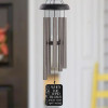 I Am Near® Pewter Personalized Memorial Wind Chime — bereavement sympathy gift for loss of loved one