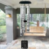Mother's Love Memory Wind Chime — personalized 40" memorial wind chime for loss of mother