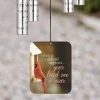 Cardinals Memorial Wind Chime sail featuring full-color cardinal artwork and memorial verse — personalized with name and dates