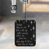 Stars In The Sky Chime sail featuring verse "Perhaps they are not stars in the sky, rather openings where our loved ones shine down" — personalized with name and dates