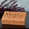 Memories of Grandpa Keepsake Box Personalized with Name and Dates