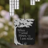 When the Wind Blows Angel Chimes sail featuring Remember Me Gifts' trademarked verse — personalized with name and dates