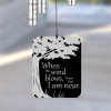 When the Wind Blows Angel Chimes sail featuring Remember Me Gifts' trademarked verse — personalized with name and dates