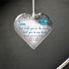 My Son In Heaven Ornament personalized with name and dates