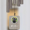 Hardest Goodbye Wind Chime personalized with pet's name, photo and years together — unique loss of pet bereavement gift