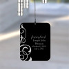 Back of Listen to the Wind Sympathy Chime sail personalized with loved one's name and dates — memorial wind chime