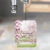 Back of Listen to the Wind Chime sail personalized with loved one's name and dates — memorial remembrance wind chime