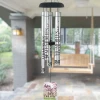 Listen to the Wind Memorial Wind Chime — personalized 40" sympathy wind chime for loss of a loved one