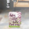 Listen to the Wind Chime sail featuring Remember Me Gifts' trademarked verse "Listen to the wind and know that I am near" — personalized with name and dates