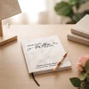 My Mother In Heaven Journal in rustic brown, personalized with her name and dates