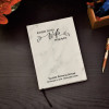 White marble leatherette journal for loss of wife